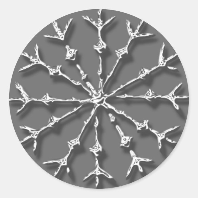 Aufkleber für die klassische Snowflake-Holiday-Car (Vorderseite)