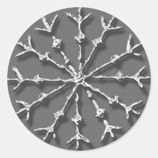 Aufkleber für die klassische Snowflake-Holiday-Car