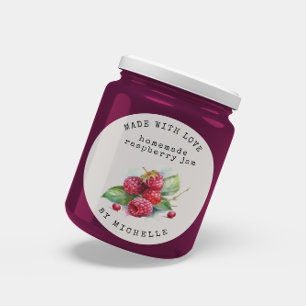 Aufkleber für die Konservierung von Raspberry Wate