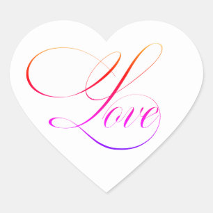 Aufkleber für die Liebe des rosa Herzens
