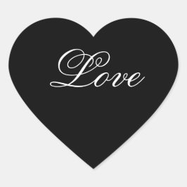 Aufkleber für die Liebe des Schwarzen Herzens