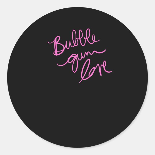 Aufkleber für die Liebe Gum (Vorderseite)