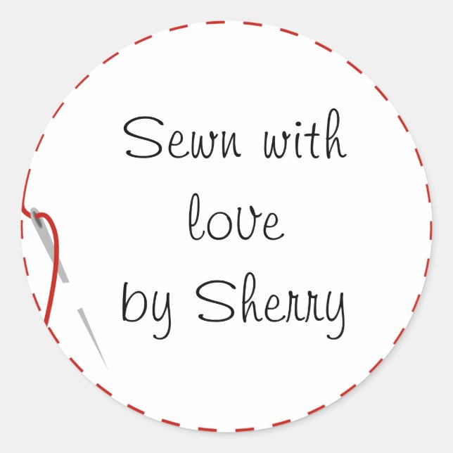 Aufkleber für die Liebe nähen (Vorderseite)