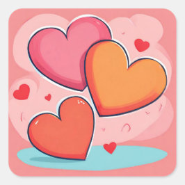 Aufkleber für die Liebe von Square Valentine