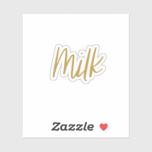 Aufkleber für die Milchlagerung