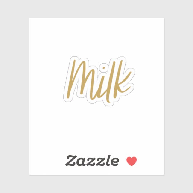 Aufkleber für die Milchlagerung (Blatt)