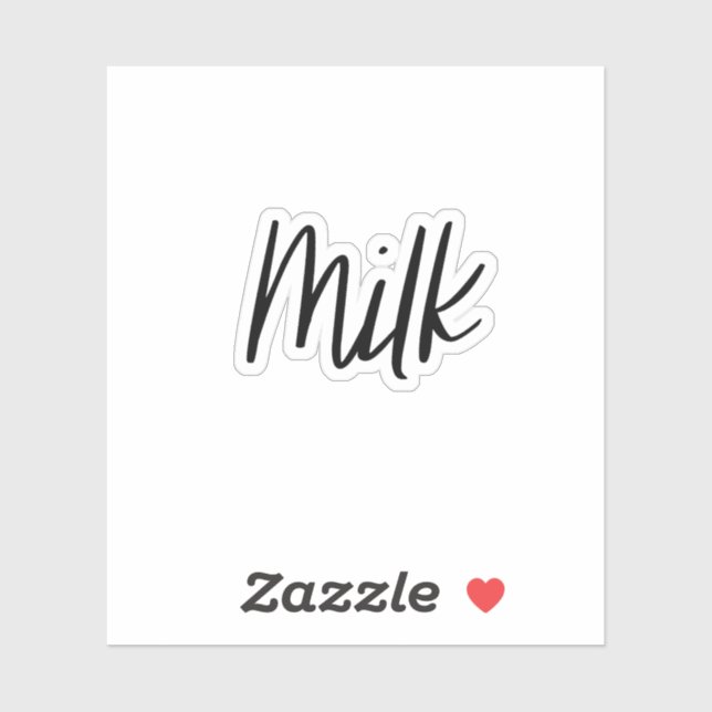 Aufkleber für die Milchlagerung (Blatt)