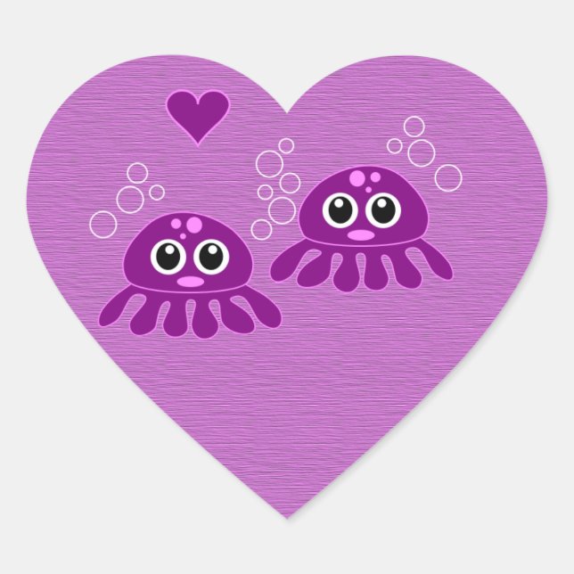 Aufkleber für die Octopus-Liebe, anpassbar (Vorderseite)