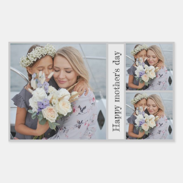 Aufkleber für die personalisierte Muttertagsfotogr (Vorderseite)