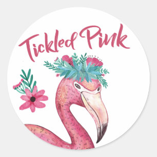 Aufkleber für die Pink-Babydusche