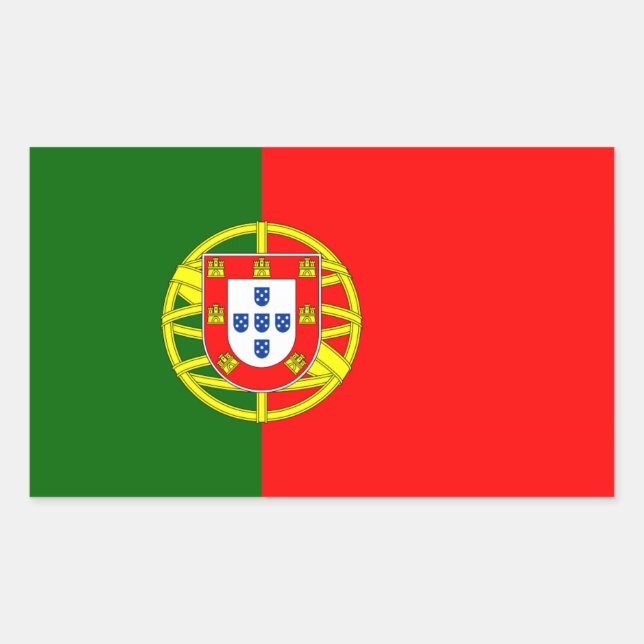 Aufkleber für die portugiesische Flagge (Vorderseite)