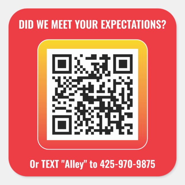 Aufkleber für die Produktgenie Square - Keene Red (Vorderseite)