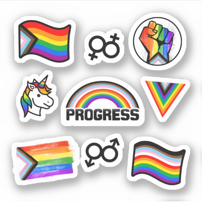 Aufkleber für die Progress-Sammlung (Vorderseite)