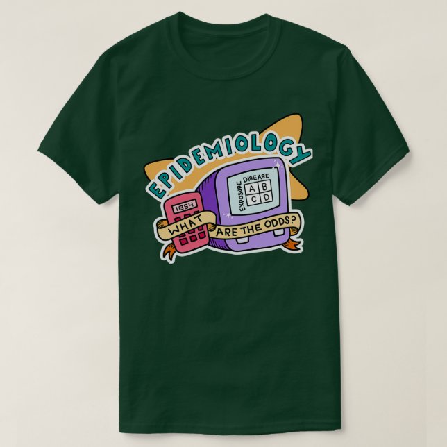 Aufkleber für die retropidemiologische öffentliche T-Shirt (Design vorne)