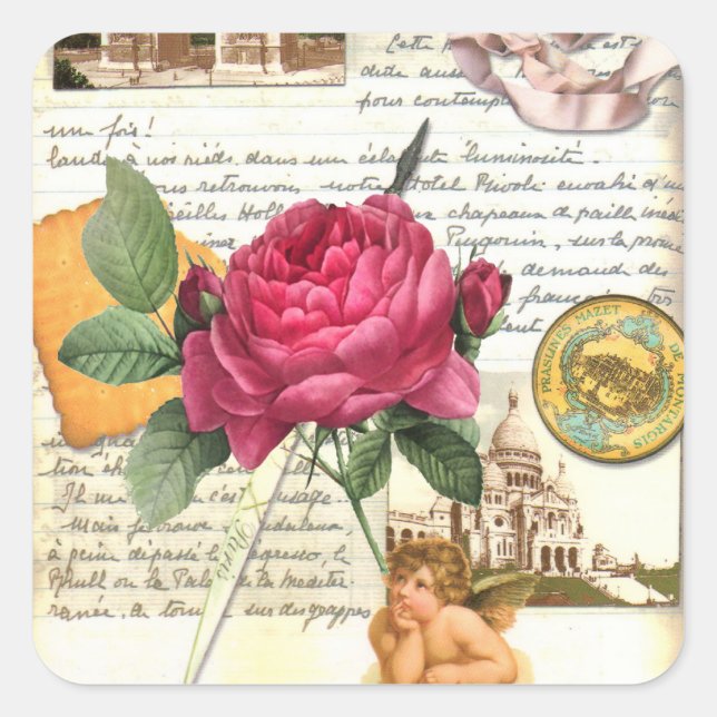 Aufkleber für die Rose Paris (Vorderseite)