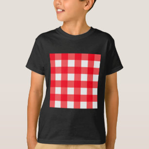 Aufkleber für die roten und weißen Rasterpunkte de T-Shirt