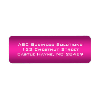 Aufkleber für die Rücksendeadresse in Schwarz und