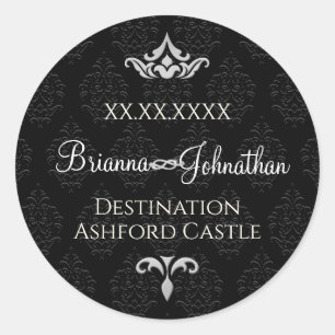 Aufkleber für die schwarze Krawatte