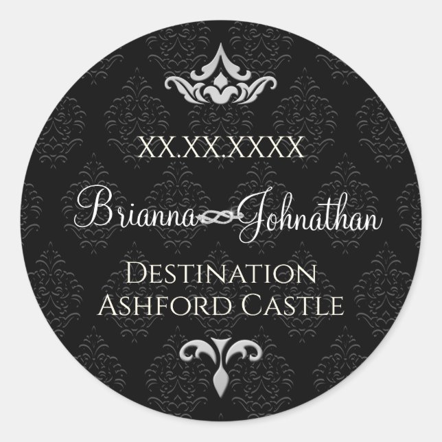 Aufkleber für die schwarze Krawatte (Vorderseite)