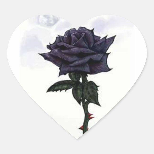 Aufkleber für die schwarze Rose (Vorderseite)