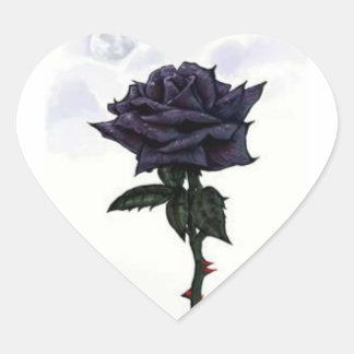 Aufkleber für die schwarze Rose