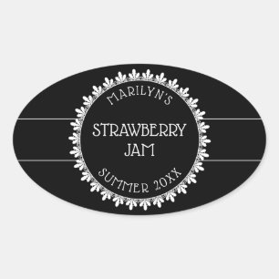 Aufkleber für die schwarze und weiße Konservierung