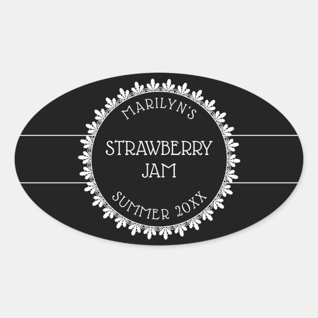 Aufkleber für die schwarze und weiße Konservierung (Vorderseite)