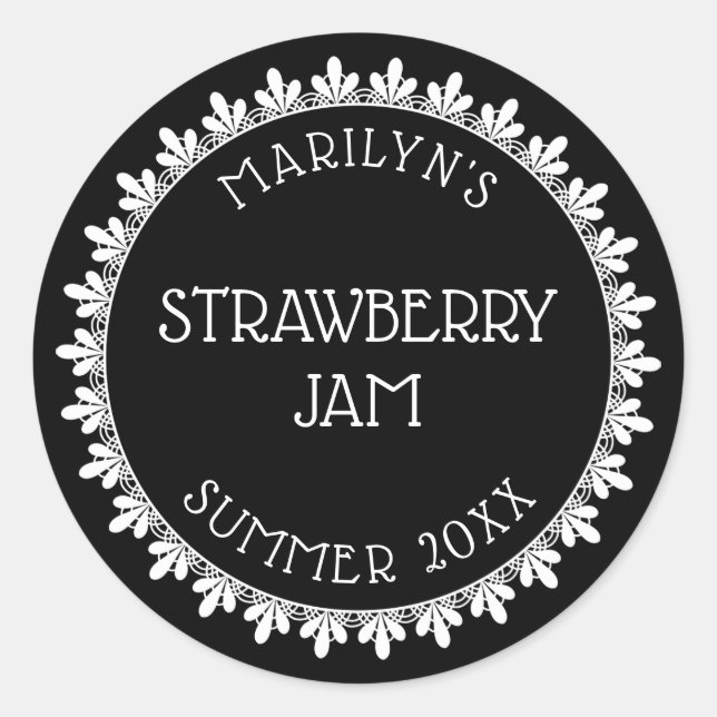 Aufkleber für die schwarze und weiße Konservierung (Vorderseite)