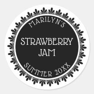 Aufkleber für die schwarze und weiße Konservierung