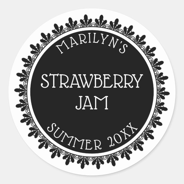 Aufkleber für die schwarze und weiße Konservierung (Vorderseite)