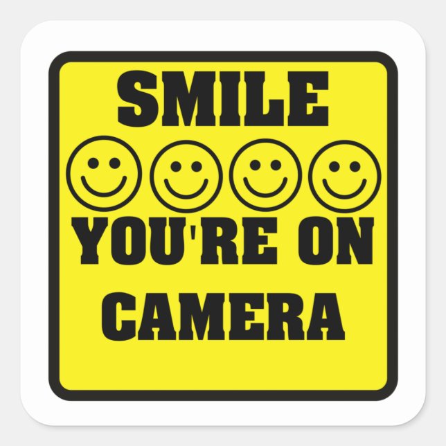 Aufkleber für die Sicherheitskamera (Vorderseite)