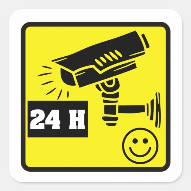 Aufkleber für die Sicherheitskamera (Vorderseite)