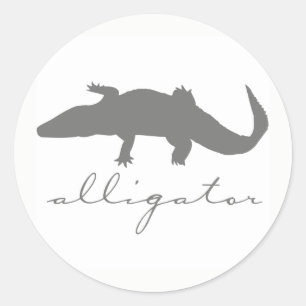 Aufkleber für die Silhouette von Alligator