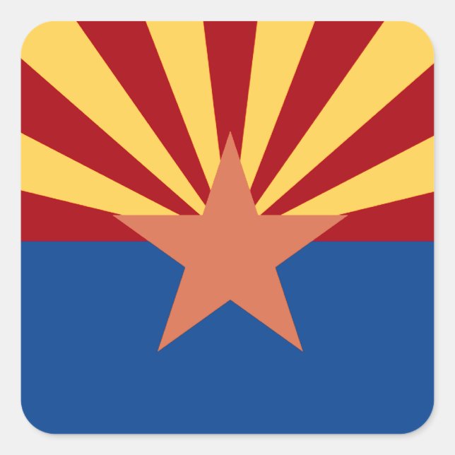 Aufkleber für die Staatsflagge von Arizona (Vorderseite)