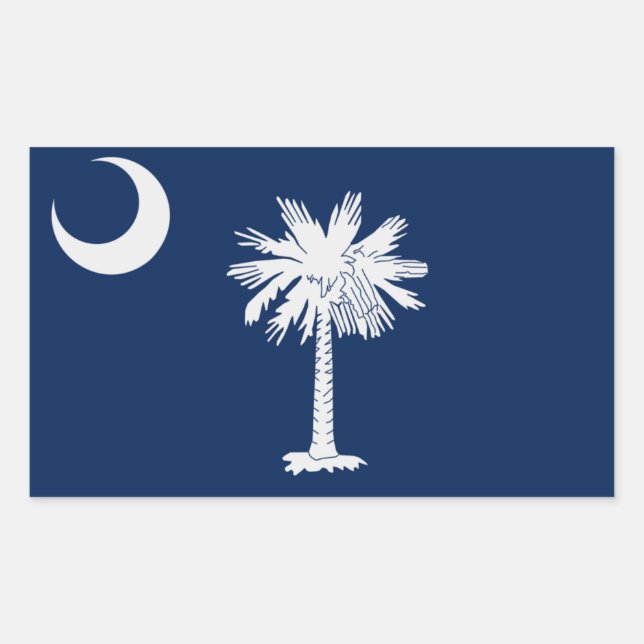 Aufkleber für die Staatsflagge von South Carolina (Vorderseite)