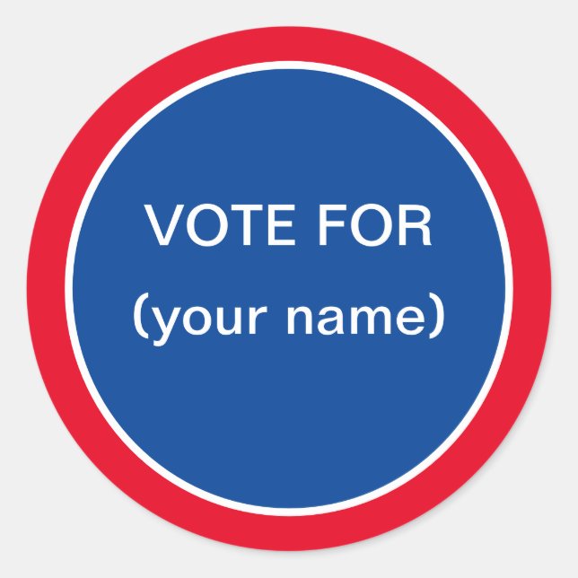 Aufkleber für die Stimmabgabe an Schüler (Vorderseite)