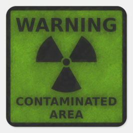 Aufkleber für die Strahlenwarnung