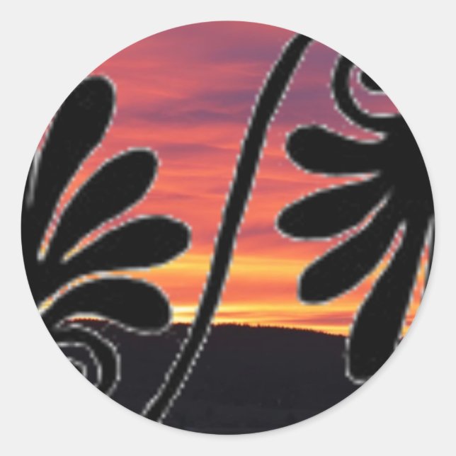 Aufkleber für die Sunset-Grenze (Vorderseite)