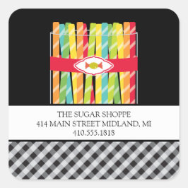 Aufkleber für die Süßwarenkennzeichnung