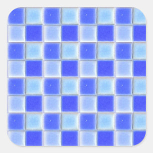 Aufkleber für die Tiles-Keramik der blauen Tafel