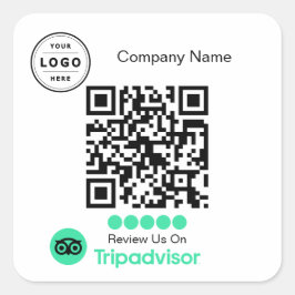Aufkleber für die Überprüfung durch Tripadvisor