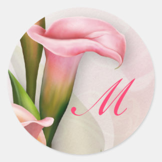 Aufkleber für die Umhüllung der Calla Lily Pink Mo