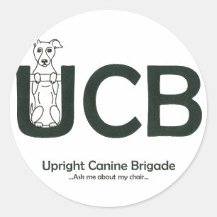 Aufkleber für die Upright Canine Brigade