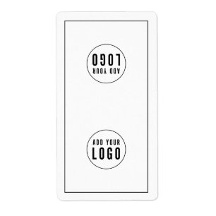 Aufkleber für die Verpackung des Logos