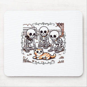 Aufkleber für die Vintage Skelett-Ansammlung Mousepad