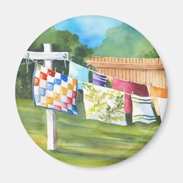 Aufkleber für die Wäsche Magnet (Vorne)