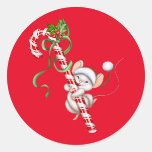 Aufkleber für die Weihnachtsmäuse