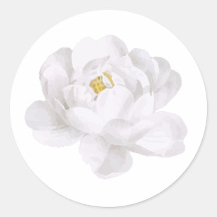 Aufkleber für die weiße Blume