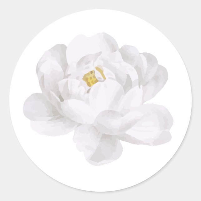 Aufkleber für die weiße Blume (Vorderseite)