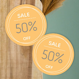 Aufkleber für die Werbeaktion in der Primärverpack